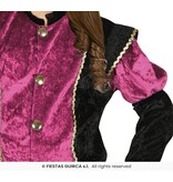 Piet Verkleedpak Kind Pink/Zwart Morena