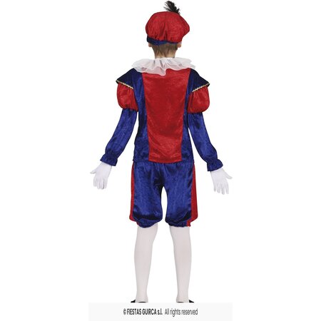 Piet Verkleedpak Kind Rood/Blauw Felipe