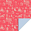 Sinterklaas Vintage Inpakpapier Rood
