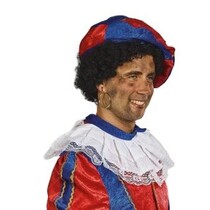 Pietenmuts blauw/rood