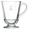 La Rochère Abeille glazen theemok met bijtje - 27,5 cl - Set van 6 luxe theeglazen