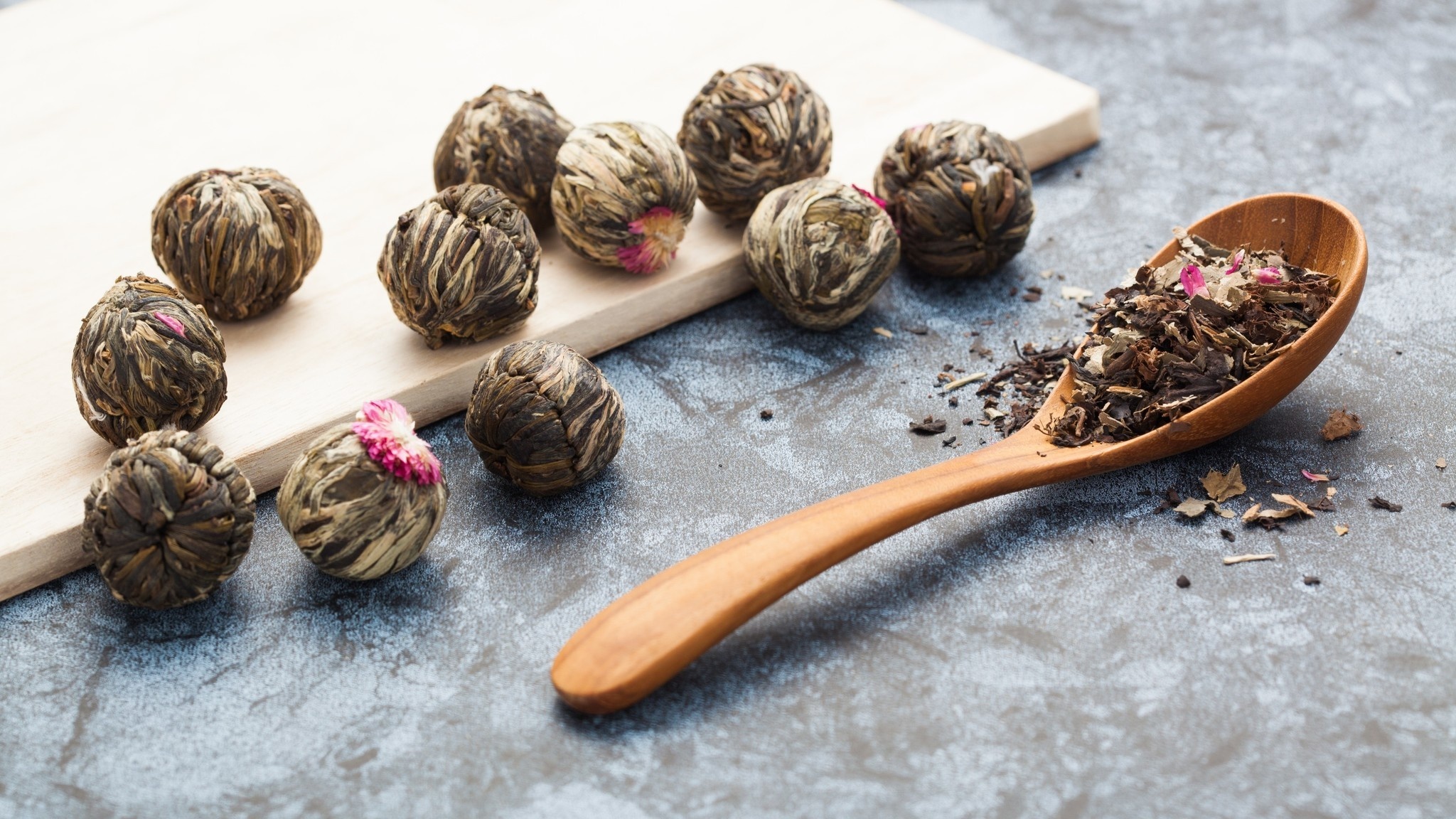 80 theebloemen per stuk verpakt