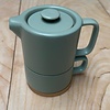 1-Persoons Theepot Mintgroen 40cl met RVS filter & kopje