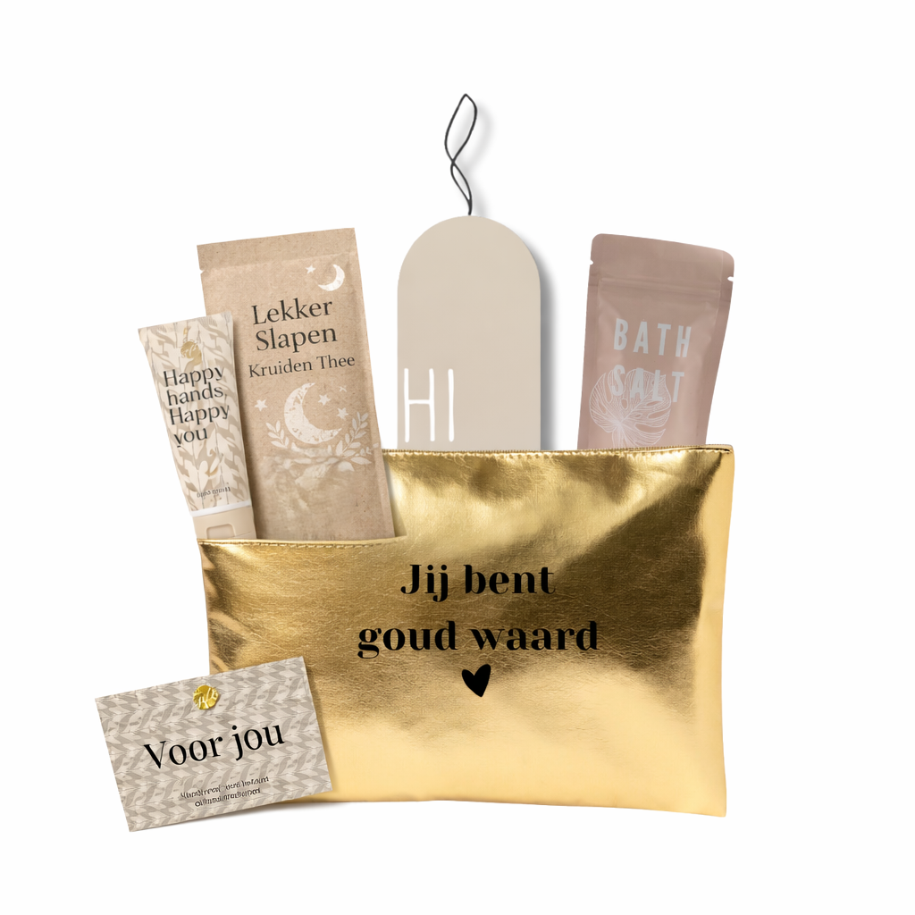 toilettasje jij bent goud waard