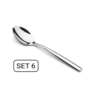 Puro Koffielepels-Luxe RVS Koffielepels-Set van 6-12,5 cm