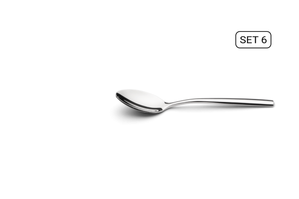 Puro Koffielepels-Luxe RVS Koffielepels-Set van 6-12,5 cm