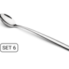 Puro Latte Macchiato Lepels-Luxe RVS Lange lepels- Set van 6- 18cm