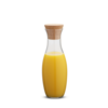 Karl Weis Glazen Karaf met Kurk - 1,3 Liter - Borosilicaatglas - Voor Water, Sap & Frisdrank
