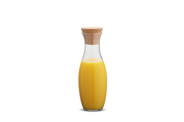 Karl Weis Glazen Karaf met Kurk - 1,3 Liter - Borosilicaatglas - Voor Water, Sap & Frisdrank