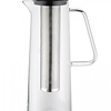 Karl Weis Glazen Karaf - 1 Liter - Met Diep RVS Theefilter & Fruitfilter - Borosilicaatglas