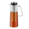 Karl Weis Glazen Karaf - 1 Liter - Met Diep RVS Theefilter & Fruitfilter - Borosilicaatglas