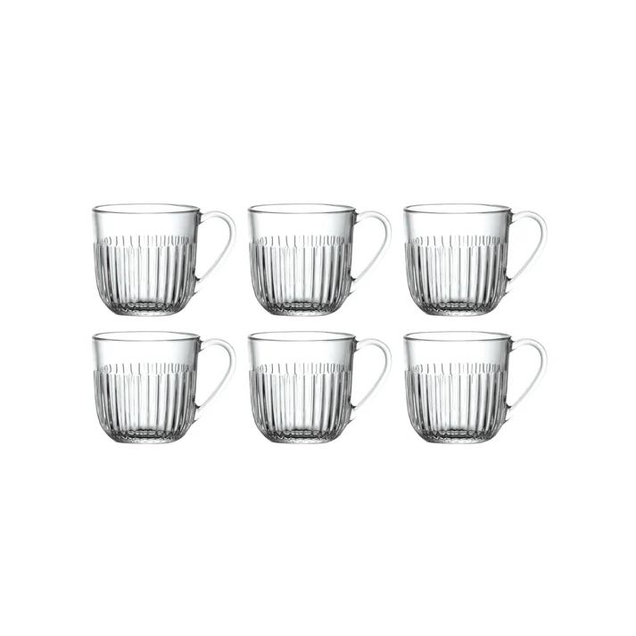 La Rochère Ouessant Glazen Koffiebekers - 27 cl - Ø 85mm - Set van 6 stuks