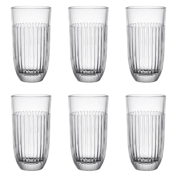 La Rochère Ouessant Glazen Latte & Thee Bekers - 450 ml - Ø 81mm - Set van 6 stuks