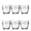 La Rochère Troquet Glazen Espressomokjes Bloemen - 100 ml - Set van 6 stuks