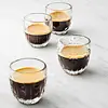 La Rochère Troquet Glazen Espressomokjes Bloemen - 100 ml - Set van 6 stuks