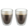 Karl Weis Luxe dubbelwandige Glazen met ribbels - 150 ml (set van 2) - Borosilicaatglas