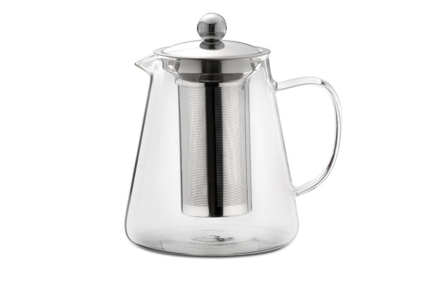 Karl Weis Premium glazen theepot met RVS filter - 1,2 liter