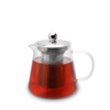 Karl Weis Premium gerilde glazen theepot met RVS filter - 0,8 Liter