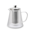 Karl Weis Premium gerilde glazen theepot met RVS filter- 1,2 Liter