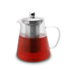 Karl Weis Premium gerilde glazen theepot met RVS filter- 1,2 Liter