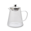 Karl Weis Premium gerilde glazen theepot met RVS filter- 1,2 Liter