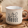 Koffiekopjes met Spreuk 285 ml (Set van 4) - Pasteltinten