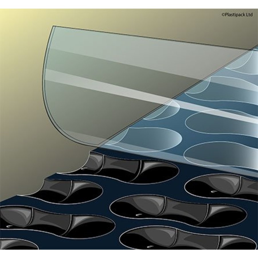 Zwembadzeil noppenfolie EnergyGuard ST 500 micron Geobubble