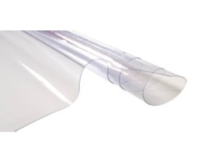 PVC window foil 0.80mm thickness Flame Retardant, cut from roll, width 1,40m