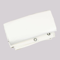 Brandvertragend afdekzeil 3x4m PVC 650 gr/m² NVO norm M2/DIN4102-B1 - Wit