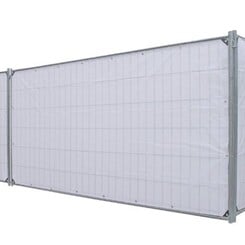 Bouwhekzeil PE 150 - Wit