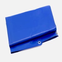 Brandvertragend afdekzeil 3x3m PVC 600 gr/m² NVO norm M2 - Blauw