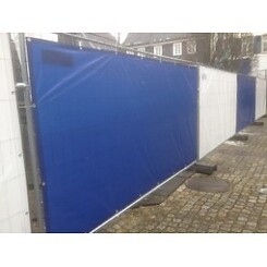 Bouwhekzeil PE 150 - Blauw