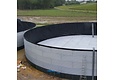 Drijfzeil PE noppenfolie 540 micron voor watersilo op maat gemaakt
