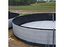 Drijfzeil PE noppenfolie 540 micron voor watersilo op maat gemaakt