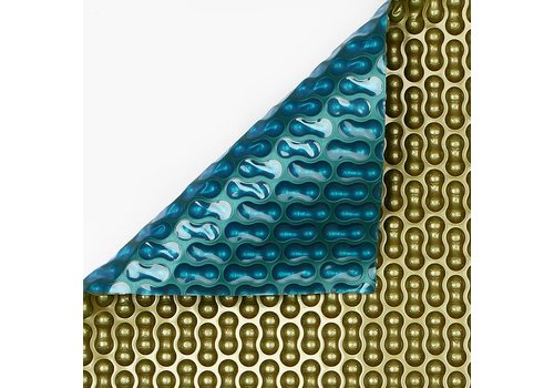 Noppenfolie 2x4,20m Blauw/Goud 500 micron Geobubble