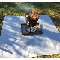 Firepit coaster tarp 150cm x 150cm
