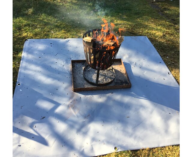 Firepit coaster tarp 150cm x 150cm