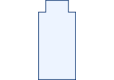 Bubble Cover Rectangle with straight stairs