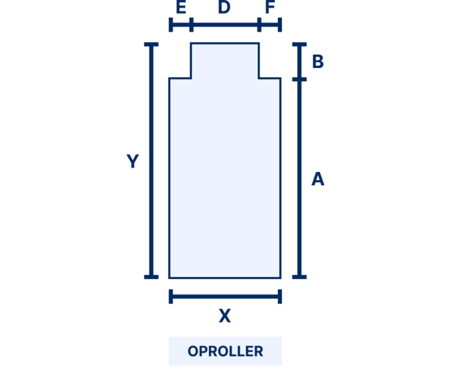 Bubble Cover Rectangle with straight stairs