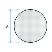 Gaaszeil PVC 320 op maat - Cirkel
