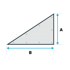 Mesh tarp PVC 600 custom - Triangle R
