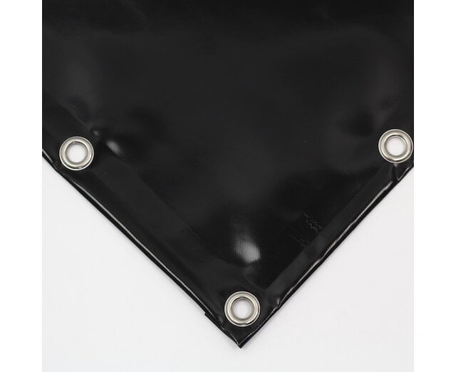 Dekzeil PVC 650 op maat - glanzend - Driehoek L