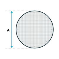 Winternet voor zwembad PVC gaas 320 gr/m2  - Cirkel