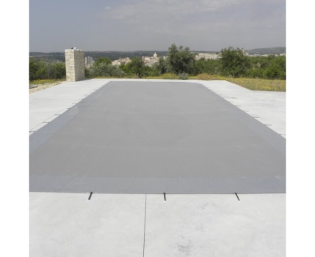 Combinatiezeil PVC gaas 320 met rand PVC 620 - Rechthoek