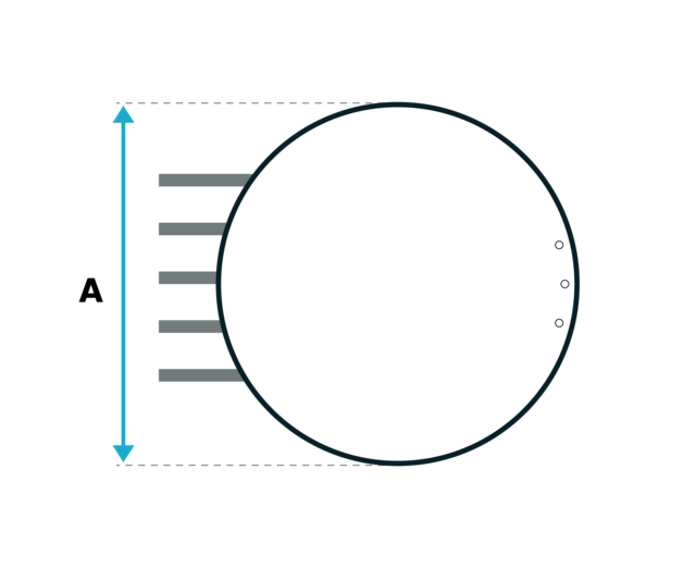 Noppenzeil Blauw 400 micron Geobubble - Cirkel