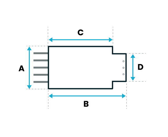 Noppenzeil Blauw 400 micron Geobubble - Rechthoek rechte inlooptrap