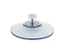 Zuignap 75mm met moer - Transparant