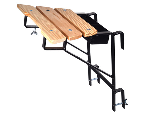 Maxall Ladder muurafhouder zwart (sport 40 mm)