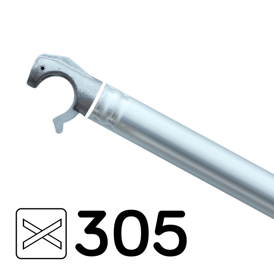 Euroscaffold Rolsteiger Original  135x305 9,2m werkhoogte carbon vloer tegen de gevel