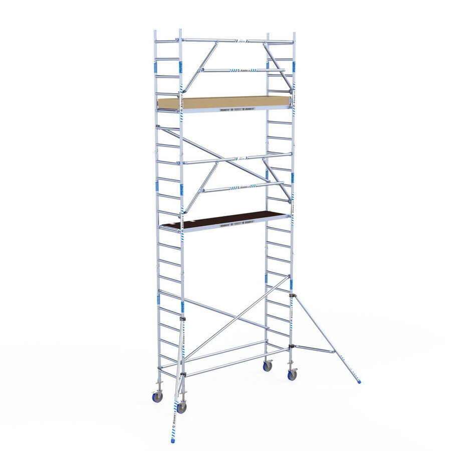Alumexx Rolsteiger Alumexx Extra 75x250 7,2m werkhoogte tegen de gevel
